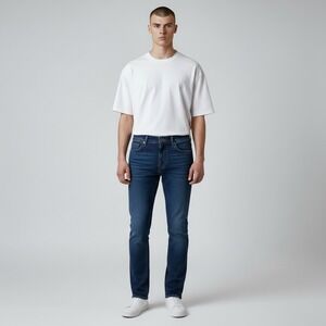 The Perfect Jean NYC Slim Fit Blue Jeans Mens Size 36x29 Stretch Comfort Denim